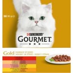 Gourmet Gold cat Multipack kousky ve šťávě 8 x 85 g – Zboží Mobilmania