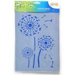 Šablona Pampelišky 20 x 30 cm plast – Zboží Dáma