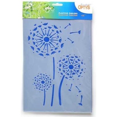 Šablona Pampelišky 20 x 30 cm plast – Zboží Dáma
