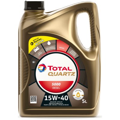 Total Quartz 5000 Diesel 15W-40 5 l – Zbozi.Blesk.cz