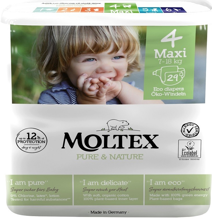Moltex Pure & Nature Plenky Maxi 7-18 kg 29 ks_NEW