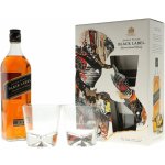 Johnnie Walker Black Label 12y 40% 0,7 l (dárkové balení 2 sklenice) – Zboží Mobilmania