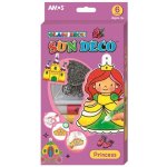 Amos Barvy na sklo sada 6 barev 10,5 ml + 6 sklíček Jednorožec 6411 – Zboží Dáma