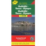 Chalkidiki Thassos Olympos 1:150 000 FB – Zboží Dáma