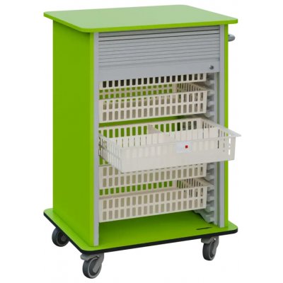 DEXTER 25 ABS vozík boxový, roletový, 1180x780x620 mm, jarní zeleň – Hledejceny.cz