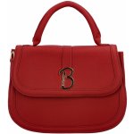 Atraktivní malá koženková kabelka do ruky Debora červená – Zboží Mobilmania