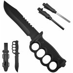 X Pevný survival nůž "LOW-COST SURVIVAL" + křesadlo, brousek a pouzdro – Zboží Dáma