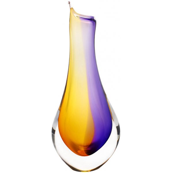 Skleněná Skleněná Váza ELEGANT 02 - zlatá a fialová - české sklo od  Artcristal Bohemia Výška: 22 cm od 1 495 Kč - Heureka.cz