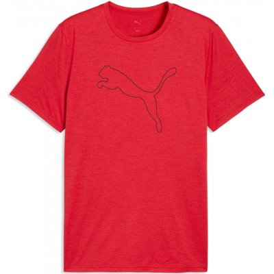 Puma M Tad Essential Heather Cat Tee červená černá – Hledejceny.cz