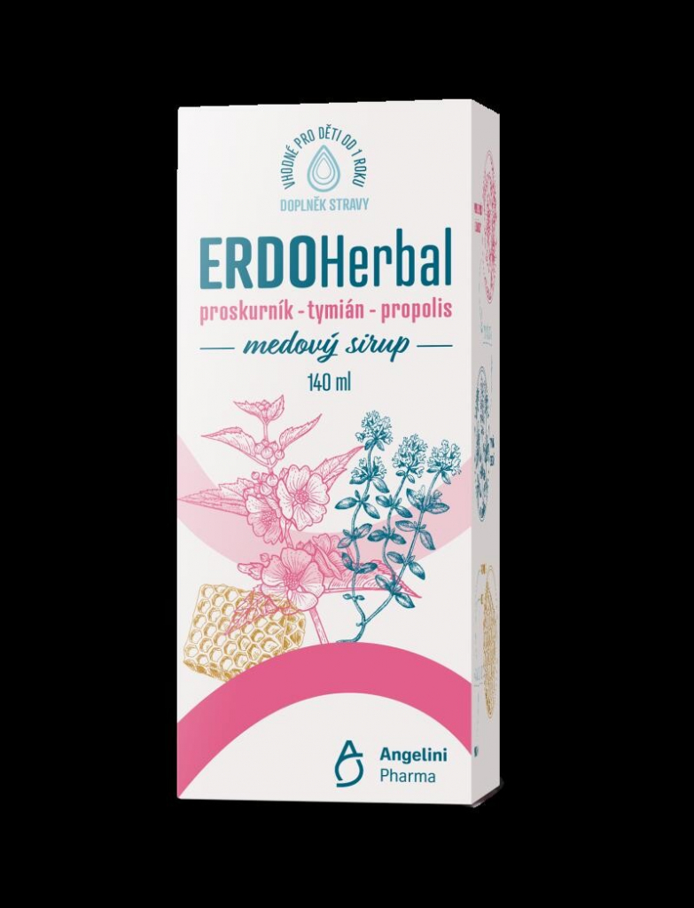 ERDOHerbal medový sirup 140 ml