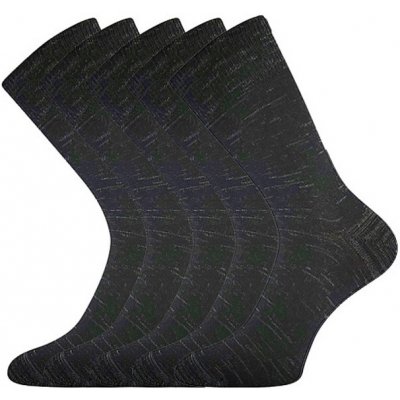 Lonka ponožky KlimaX 5 pár černá melé – Zboží Dáma