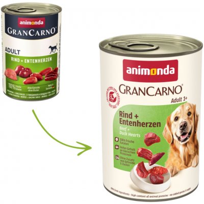 Animonda GranCarno Adult Beef a kachní Hearts 400 g – Hledejceny.cz