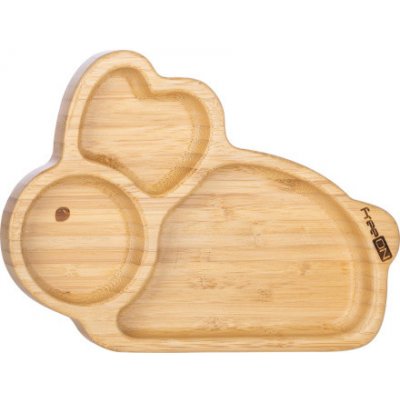 FreeON Bambusový talířek Králíček 151559 20 x 16 x 2 cm – Zboží Mobilmania
