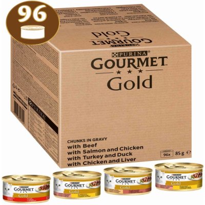 Gourmet Gold Zarte Häppchen v omáčce 96 x 85 g – Zboží Mobilmania