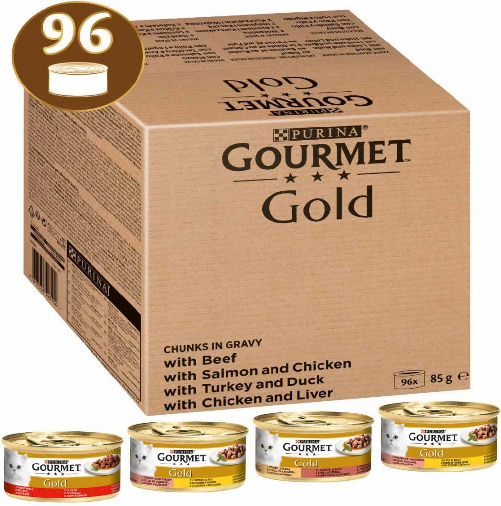Gourmet Gold Zarte Häppchen v omáčce 96 x 85 g