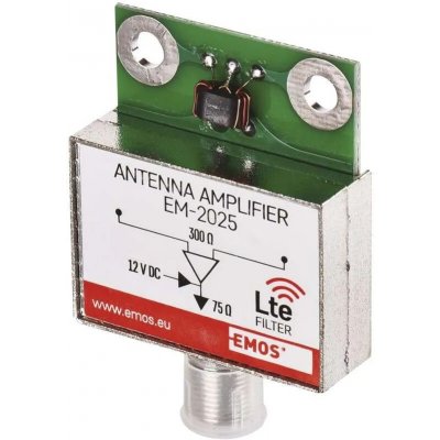 EMOS Anténní předzesilovač 25dB VHF/UHF J5802 – Sleviste.cz