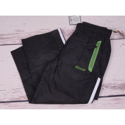 Wolf Šusťákové outdoor kalhoty podšité bavlnou černé – Zboží Mobilmania