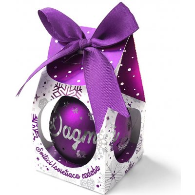 Nekupto Vánoční koule se jménem Dagmar svítící skleněná 5,8 cm – Zboží Mobilmania