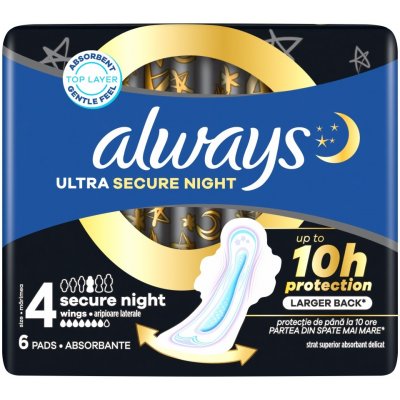 Always vložky Ultra Secure Night 6 ks – Zboží Dáma
