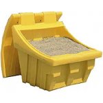 Cemo nádoba na zimní posyp Plus3 s otvorem a kapsami pro palet. vozík šedo/oranž. 200 l – Sleviste.cz
