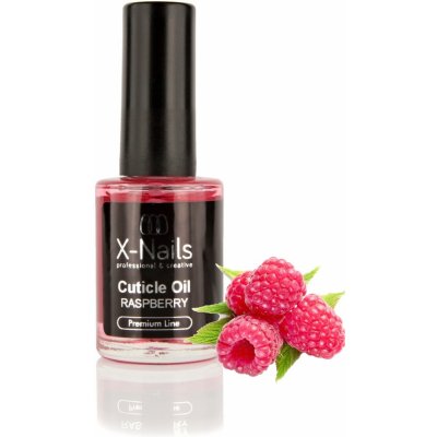X Nails Cuticle Oil Raspberry výživný nehtový olejíček MALINA 10 ml – Zboží Mobilmania