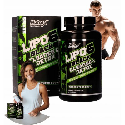 Nutrex Lipo 6 Black Cleanse&Detox 60 kapslí – Zboží Mobilmania