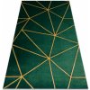 Koberec Dywany Luszczow Emerald Exclusive 1013 geometrický lahvově zelená / zlato