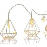 EUROLAMP Vánoční řetěz LED světelný řetěz se stříbrným kovovým dekorem teplá bílá 10 ks 600-11265 – Hledejceny.cz