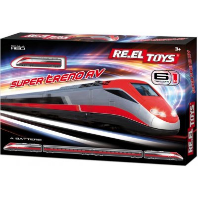 RE.EL Toys sada Super treno AV na baterie délka soupravy 62 cm