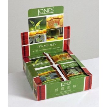 Jones Variace zelených čajů papír 4 x 10 x 2 g