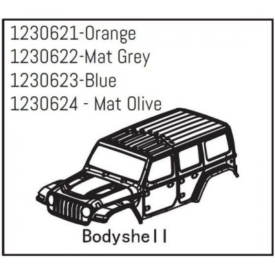 Absima Body orange – Sleviste.cz