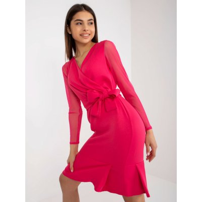 Factory Price koktejlové šaty NU-SK-1678.84P tmavě růžová – Zboží Mobilmania
