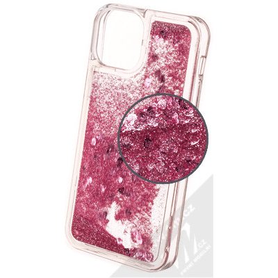 Pouzdro 1Mcz Liquid Heart Sparkle s přesépacím efektem třpytek Apple iPhone 13 mini světle růžové – Zbozi.Blesk.cz