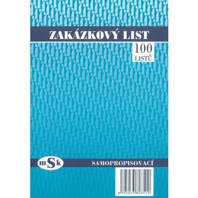 MSK 351 Zakázkový list A5, propisovací – Zbozi.Blesk.cz