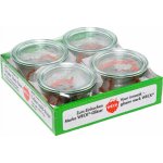 Weck Zavařovací sklenice s víčkem těsněním a svorkami výška 70 mm 4 ks x 250ml – Hledejceny.cz