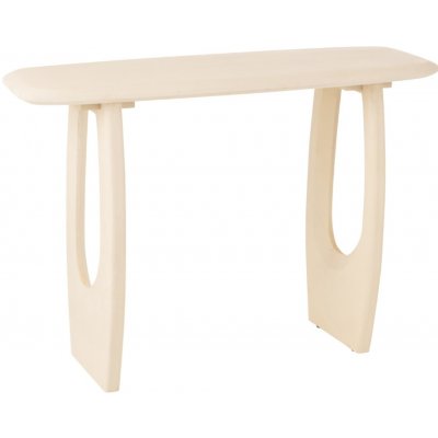 J-Line Béžový dřevěný toaletní stolek Cargo 120 x 30 cm – Zboží Dáma