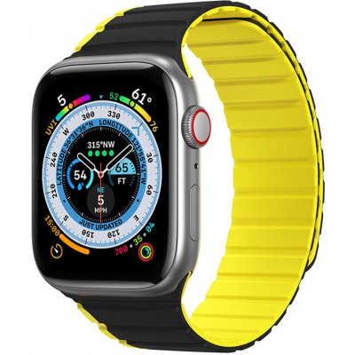 Dux Ducis LD Series - Apple Watch 1/2/3/4/5/6/7/8/SE/SE 2 38/40/41mm - Black / Yellow KF2313712