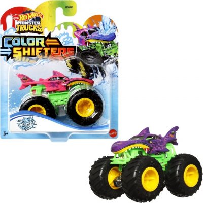 Mattel Hot Weels Monster Trucks Color Shifters Shark Wreak – Zboží Mobilmania