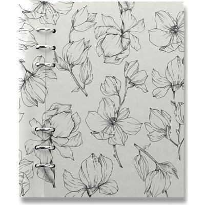 Filofax Clipbook Floral A5 týdenní 2026 magnolia ivory – Zboží Živě