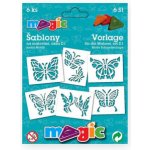 Papírové šablony sada D1 Motýli – Zboží Dáma