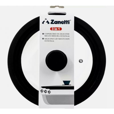 ZANETTI Poklice univerzální 28,30,32 cm sklo silikon – Sleviste.cz