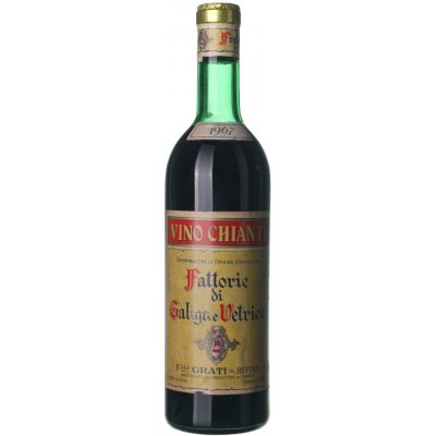 Fattorie Galiga e Vetrice Chianti suché červené 1967 0,75 l (holá láhev) – Hledejceny.cz