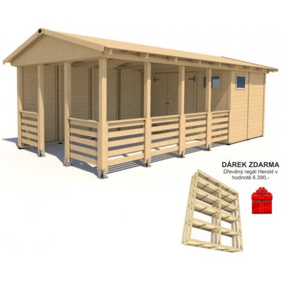 Herold A3366 BX Plus s boční stěnou (6,3 + 12,6 m2) – Zboží Dáma