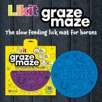 Likit Lízací podložka pro koně Graze Maze modrá – Hledejceny.cz
