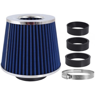 Filtr vzduchový UNI 155x130x120mm, modrý/chrom, adaptér 60, 63, 70mm, 86005 – Hledejceny.cz