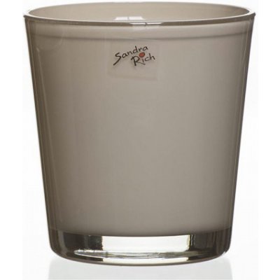 Nohel Garden Obal na květník ORCHID skleněný šedý d12,5x13,5cm MOM 6ks – Sleviste.cz