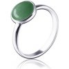 Prsteny Nubis Stříbrný prsten zelený Avanturín NBP99