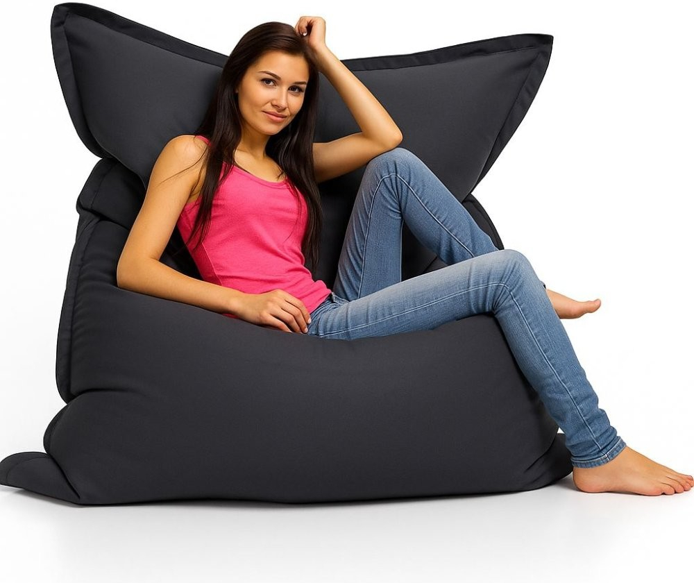 Mekem sedací vak - Polštář 3XL 180x140 obj. 550 L, mat.Eko kůže, barva šedá