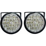 Světla pro denní svícení 2x18 LED kulaté – Sleviste.cz