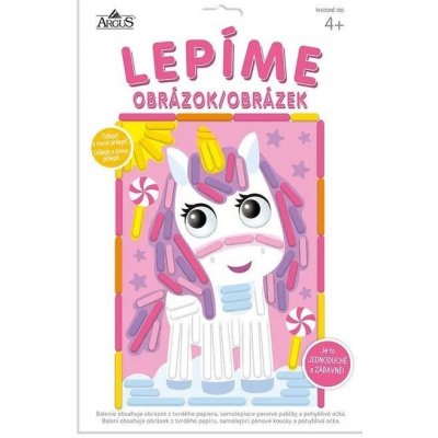 ARGUS Kreativní tvoření lepíme obrázek unicorn 19130006 – Zboží Mobilmania